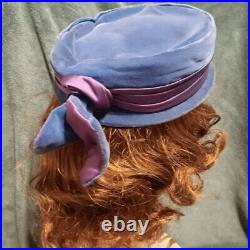 12 Vintage Women's hats 40's and 50's- mink, felt, some designer, good condition