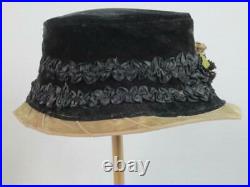 1910 Ladies Hat All Original Edwardian Era Women's Wearable Bonnet HTF