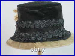 1910 Ladies Hat All Original Edwardian Era Women's Wearable Bonnet HTF