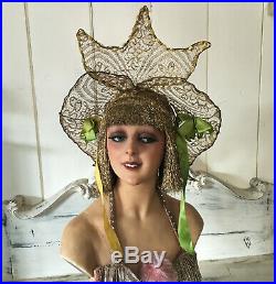 1920's Stage Theater Costume Dance Hat Headdress Showgirl Burlesque