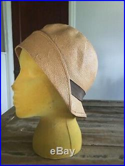 1920s Flapper Antique Vintage Cloche Style Hat Diana Paris NY
