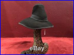 1940s 40s Vintage Style Navy Hat Fedora Tilt Bonnet Wide Brim Fernando garcia