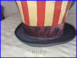 1940s American Patriotic Uncle Sam Top Hat Pierre Uniforms Manuf. Co. Phila