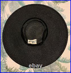 1950s Vintage Cartwheel Platter Saucer Hat Pinup Rockabilly Viva 50s Glamorous