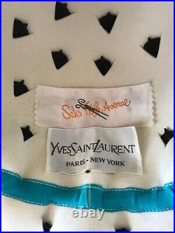 1960s Yves Saint Laurent Felt Bucket hat Saks Fifth Avenue