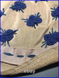 2 Vintage 1920's-30's NEW YORK Cloche Flapper Hats Black Ann Hat & Felt Flower