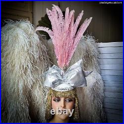2 Vintage Theater Headdress Headpiece Showgirl Stage Costume Burlesque Cosplay H