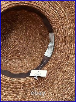 3 Vintage Laura Ashley Straw Hat Made In Great Britain Natural