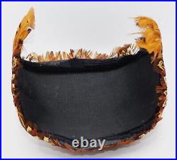 5913 Marvelous! Pheasant Feather Cocktail Hat + Small Shoulder Bag Duo