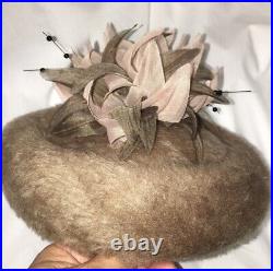 9 Vintage 1950s 60s Ladies Hats Millinery Feathers netting floral velvet straw