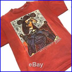 90s Vintage Pablo Picasso Seated Woman Flowery Hat Painting Artwork T-Shirt