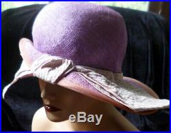 AMAZING Vintage 1920s-1930s CLOCHE HAT 23 1/2