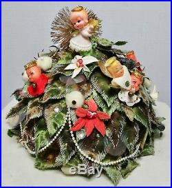 Adolfo II 2 Christmas Tree Theme Hat 1960's Signed Vintage Bes Ben Type