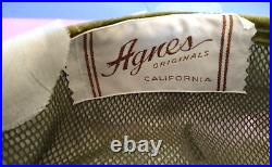 Agnes Original Of California Ladies Netted Silk Floral Hat with Bullock's Box