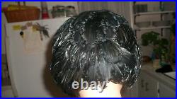 Amazing Avant Garde Vintage Jack Mcconnell Ny All Black Feather Hat