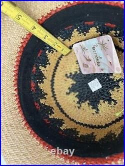 Anthropologie Greenpacha Sunset Sun Hat Preppy Boho Vacation Summer Sz M NWT