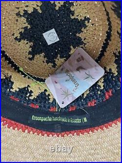 Anthropologie Greenpacha Sunset Sun Hat Preppy Boho Vacation Summer Sz M NWT