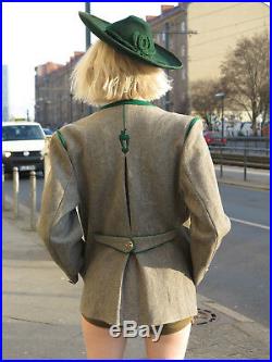 Antik Tiroler Hut traditionell 50s Trachten TRUE VINTAGE traditional hat Tirol