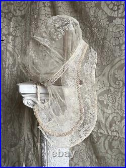 Antique 18th Century French Lace Bonnet
