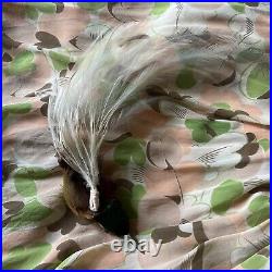 Antique Edwardian Hat Bird of Paradise Feathers Taxidermy Millinery Bird 1900s