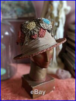 Antique Hat Edwardian 1910s Dress Carson Pirie Scott Chicago Antique Millinery