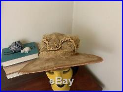 Antique Lace Horse Hair Hat