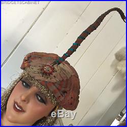Antique Rare French Turban Hat Paul Poiret Styled 1001 Nights Costume Theater