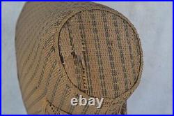 Antique straw bonnet early Shaker community rare poplarware 19th c original