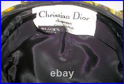 Authentic Christian Dior Chapeaux Vintage Dress Hat Beaded Fabulous