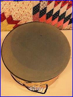 Authentic Vintage Women's Embroidered Velvet Cloche Hat Size 20-21 with Hat Box