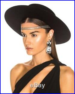 BNWT Yves Saint Laurent Andalusian Hat $1600.00 Brand New Black Size Small