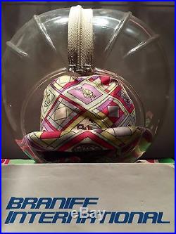 BRANIFF AIRLINES Emilio Pucci Stewardess Uniform Space Bubble Helmet 1966