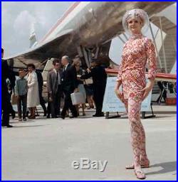 BRANIFF AIRLINES Emilio Pucci Stewardess Uniform Space Bubble Helmet 1966