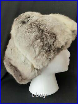 Beautiful Vintage Genuine Real CHINCHILLA Fur Hat / 6 Pelts -Excellent Condition
