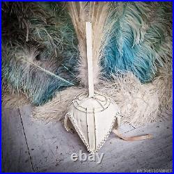 Beautiful original vintage feather headdress cap from the French Folies Bergeres