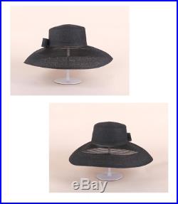 Brim Hat Large Wide Women Elegant Sun Hat Wedding Vintage