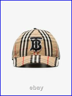 Burberry Monogram Motif Vintage Check Baseball Cap, Unisex, New, Authentic