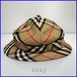 Burberry Vintage Womens Nova Check Structured Walking Bucket Hat Made in England