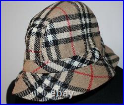 Burberrys Nova Check Burberry Women's Vintage Wool Bucket Hat
