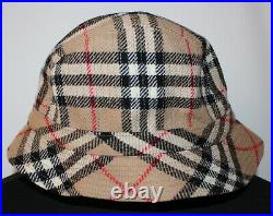 Burberrys Nova Check Burberry Women's Vintage Wool Bucket Hat