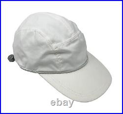 CHANEL Sport Vintage Coco Mark Camellia Baseball Cap #S Hat White Blue RankAB