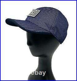 CHANEL Sport Vintage Coco Mark Cc Logo Mesh Cap Hat Accessory Dark Blue RankAB