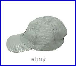 CHANEL Sport Vintage Coco Mark Mesh Baseball Cap Hat Light Gray Nylon RankAB