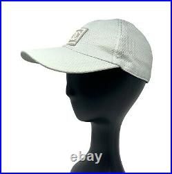 CHANEL Sport Vintage Coco Mark Mesh Baseball Cap Hat Light Gray Nylon RankAB