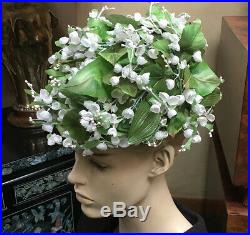 CHRISTIAN DIOR Lily of the Valley Flower Hat