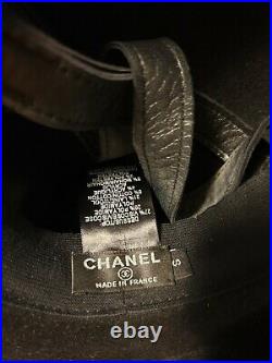 Chanel tweed bowler hat authentic vintage