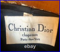 Christian Dior Chapeaux New York Vintage Ladies Turban Hat