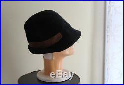 Christian Dior Vintage 50s 60s MOD Pony-Hair Leather Rich Equestrian Hat