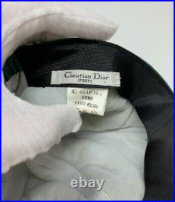 Christian Dior Vintage CD Sports Bicolor Baseball Cap Orange Green Free Size