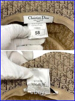 Christian Dior Vintage Trotter Monogram Bucket Hat Accessory Rasta Color RankAB